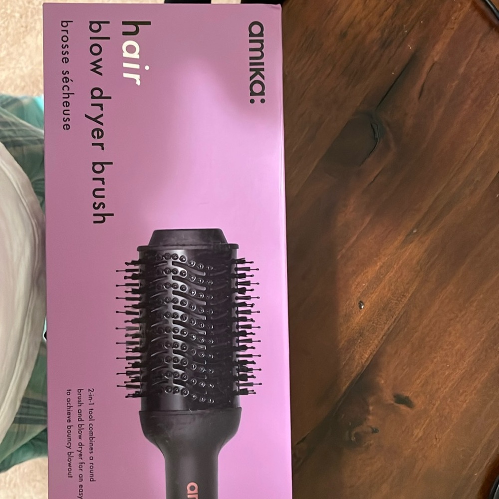 NIB Amika 2-in-1 Hair Blow Dryer Brush